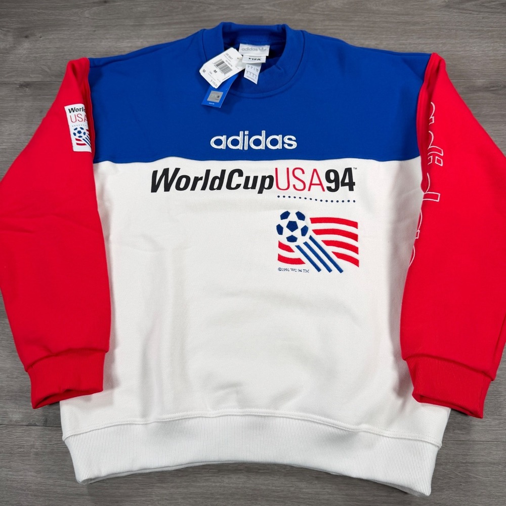 Adidas FIFA Classics World Cup USA 94 Crewneck Sweatshirt Mens Medium KD1156